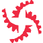 Spinning RediPump logo in red page loading image